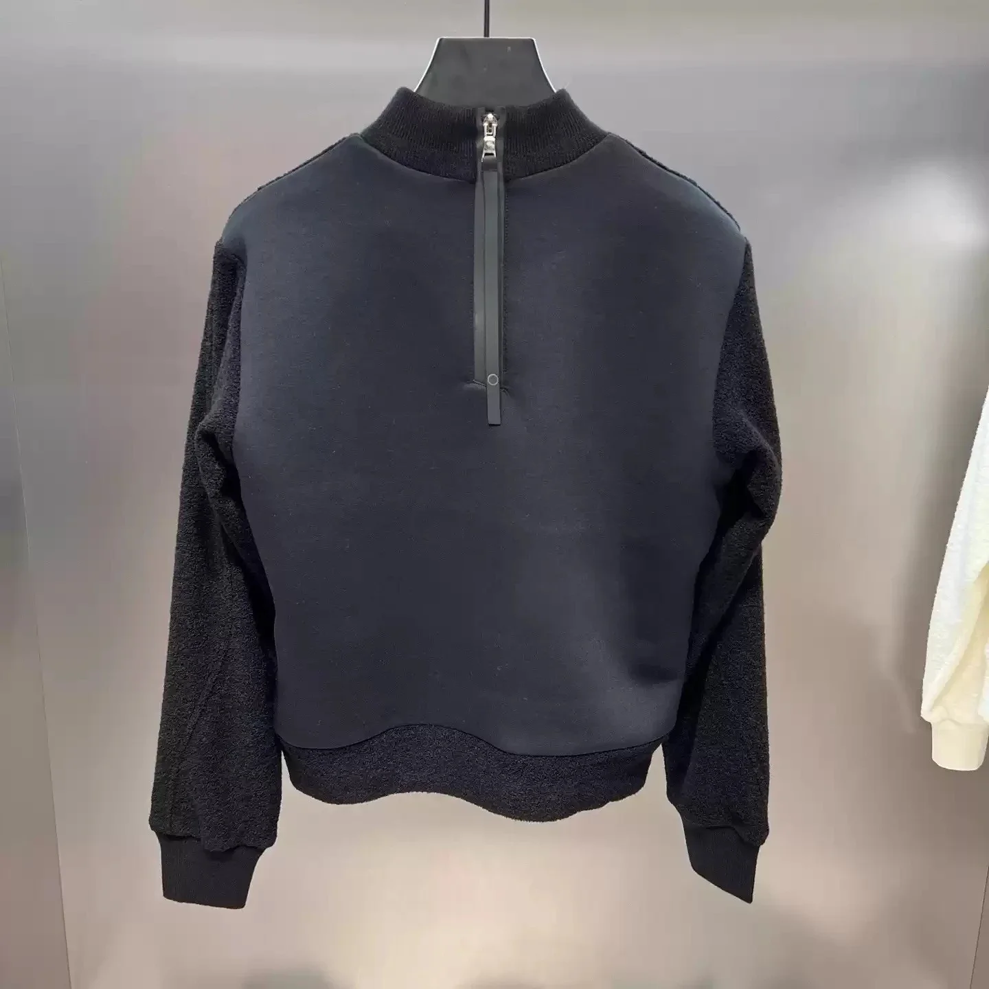 Women's Golf Knit Sweater 2026 Fall New Korean Style Logo Solid Color Thermal Windproof Wool Blend Sporty Long Sleeve Cozy Soft