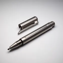 1 Piece Compact TC4 Titanium Alloy Signature Pen Pocket Ballpoint Pen Outdoor Travel EDC