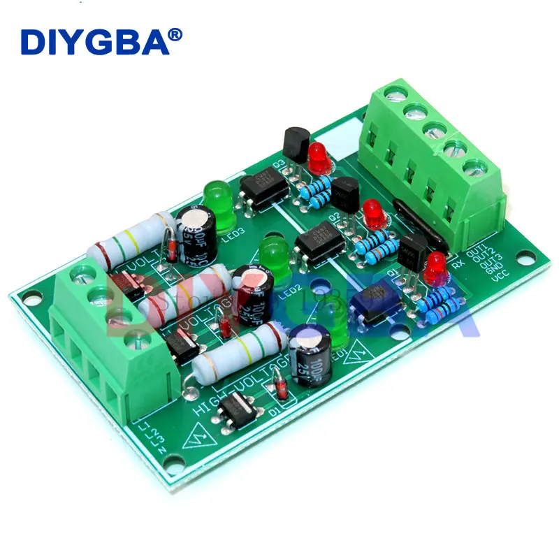 1 3 8 Bit AC 220V Optocoupler Isolation Module Voltage Detect Board Adaptive 3-5V For PLC Isolamento Fotoaccoppiatore Module