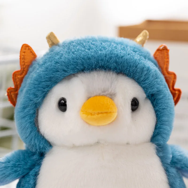 Penguin Plush Toys Soft Stuffed Kawaii Penguin with Unicorn /Dinosaur/Rabbit CostumeToy Kawaii Soft toy Christmas Gift For Girl
