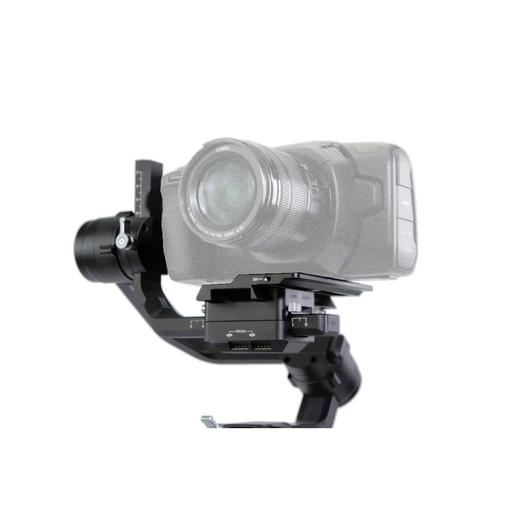 แผ่นยึดกล้อง Lanparte สำหรับ Blackmagic BMPCC 4K 6K สำหรับ DJI Ronin S Gimbal เพิ่มพื้นที่ปรับแต่ง