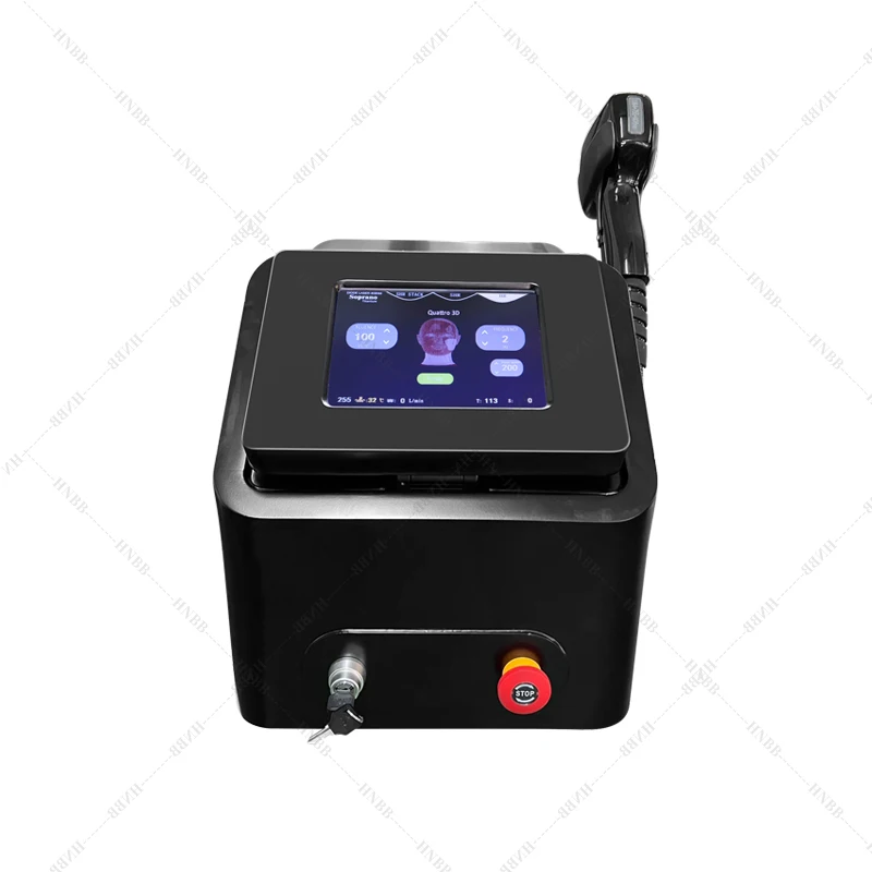 2025 New Black 808nm Diode Laser Hair Removal Machine Ice Platinum 3 Wavelength Permanent Depilation Device