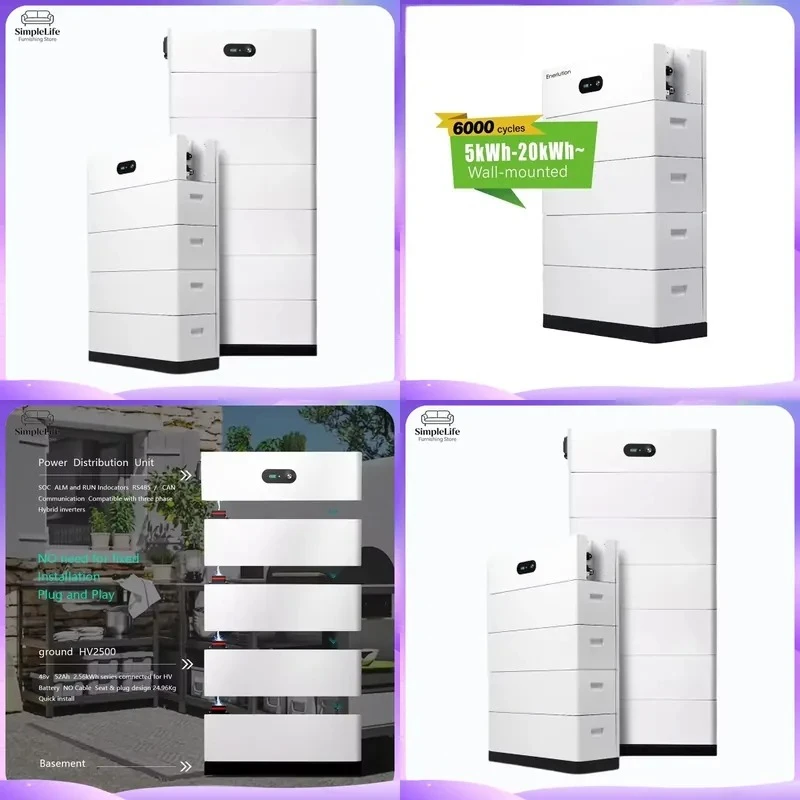 10kWh 15kWh 48V 200Ah 300Ah LiFePO4 Battery Pack Deep Cycle Solar Energy Storage System Home Power Wall Lithium Iron
