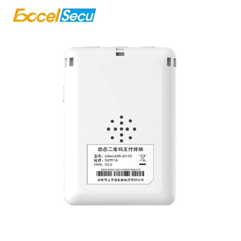 Excelsecu Dynamic QR Code 2.4-inch Color LCD Display Compact Light Support BLE NFC Speaker For Elderly Care Security