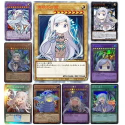 Fai da te Yu-Gi-Oh! 1-3 parti Blue-Eyes White Dragon series 3 pz/set Anime Collection card Game card toys flash card regalo di natale