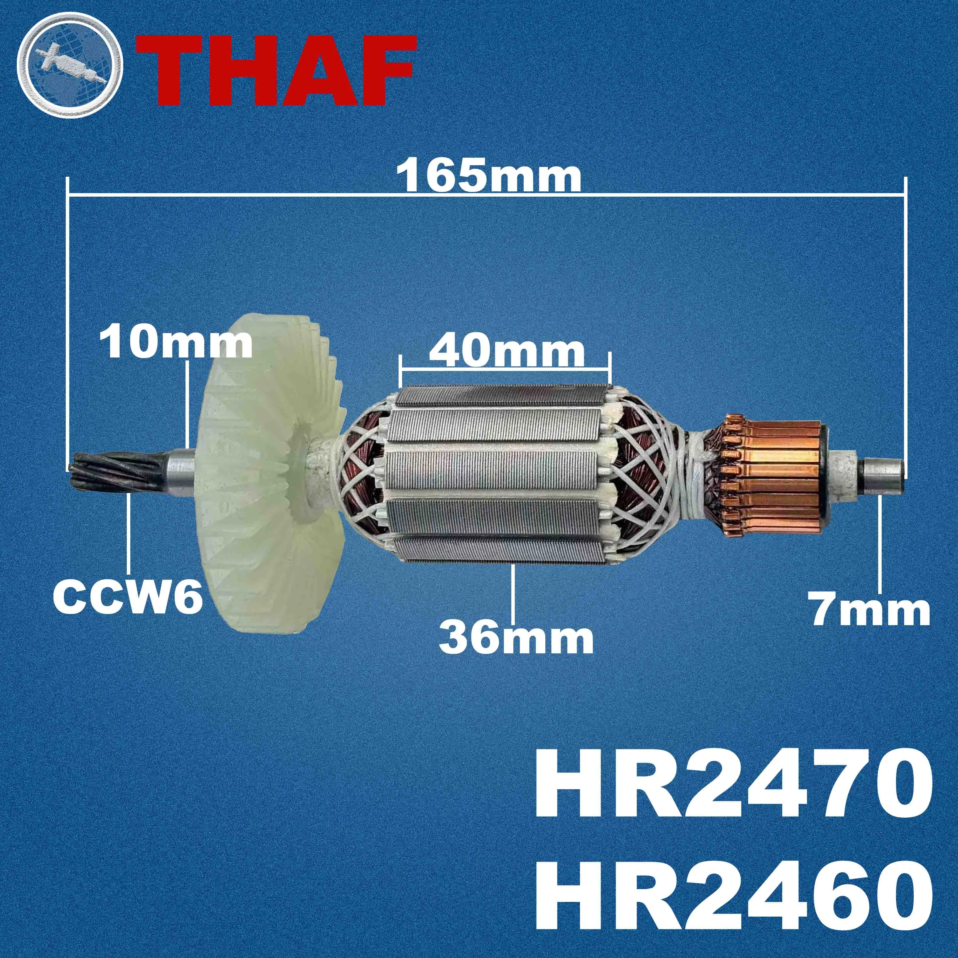 THAF HR2460 HR2470 Armature Ro - Power Tools Jack Hammer review and price