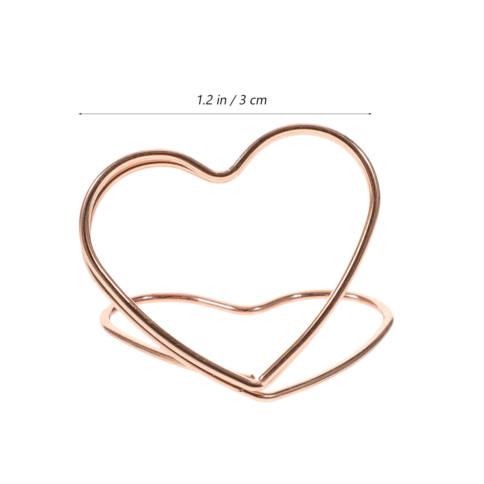 24Pcs Adorable Heart Shaped Paper Clips Sturdy File Clips for Daily Use Office Organization Desk Accessories Set