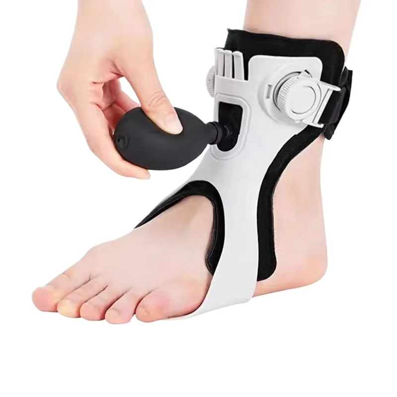 Adjustable AFO Foot Drop Brace with Inflatable Air Cushion Ankle Foot Orthosis for Foot Varus Valgus Rehabilitation Correction
