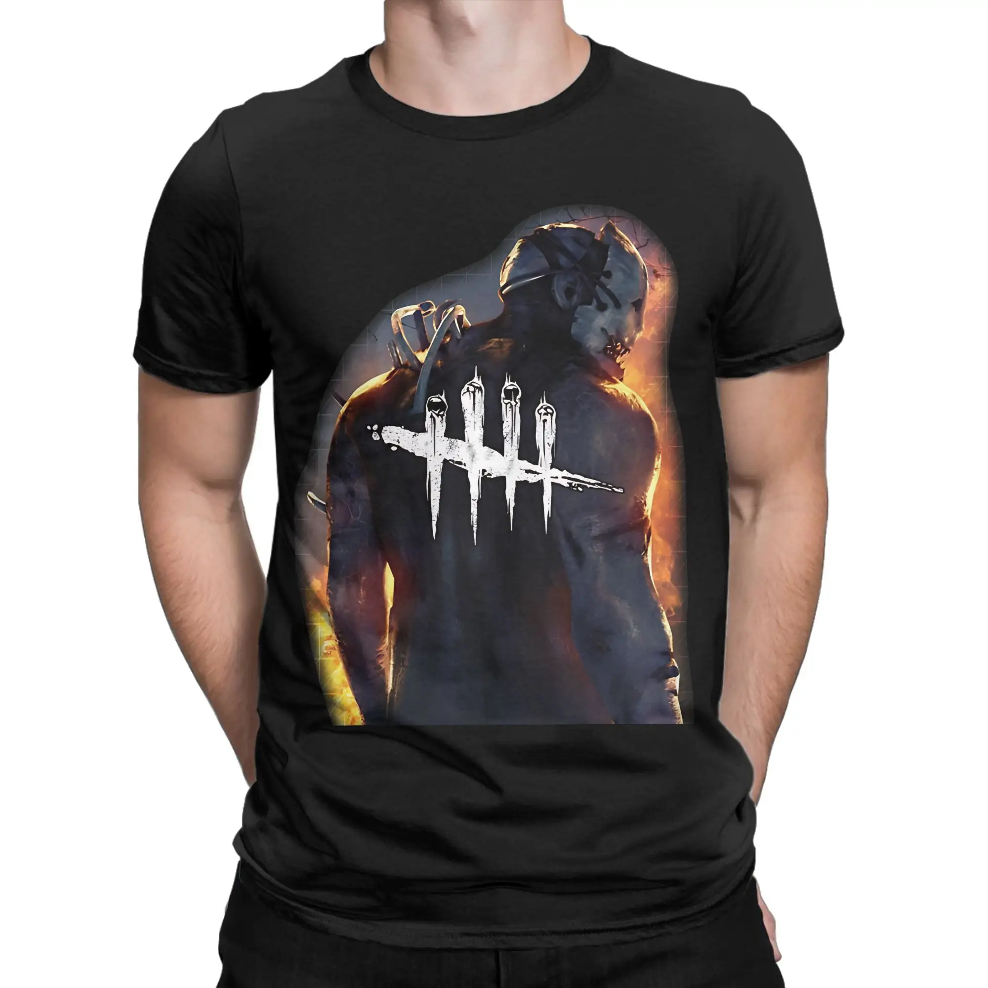 Novelty Deads by Daylights 5 Mark Logo Horror Killer   T-Shirt Men's Cotton Short Sleeve  Crewneck Summer Clothes