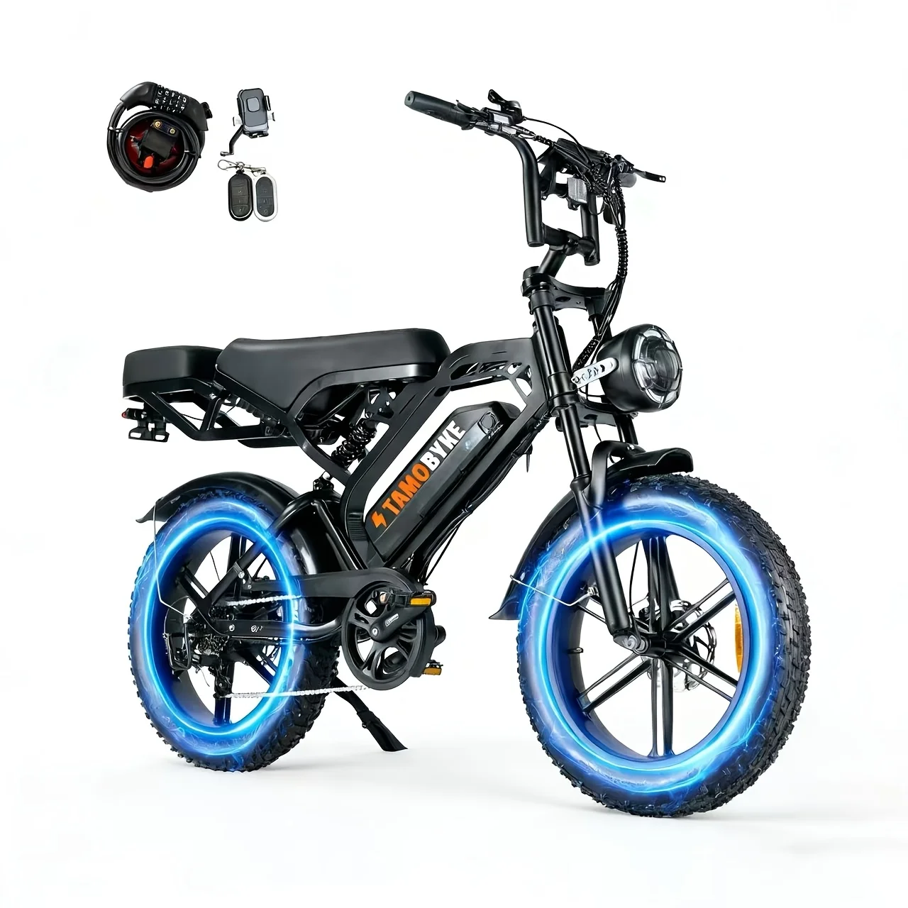 Adult Electric Bicycle | 749W Brushless Motor, Detachable 48V 15.6*AH Dual Batteries, 7-Speed, 20x4 Fat Tires, Hydraulic Disc Br image 4