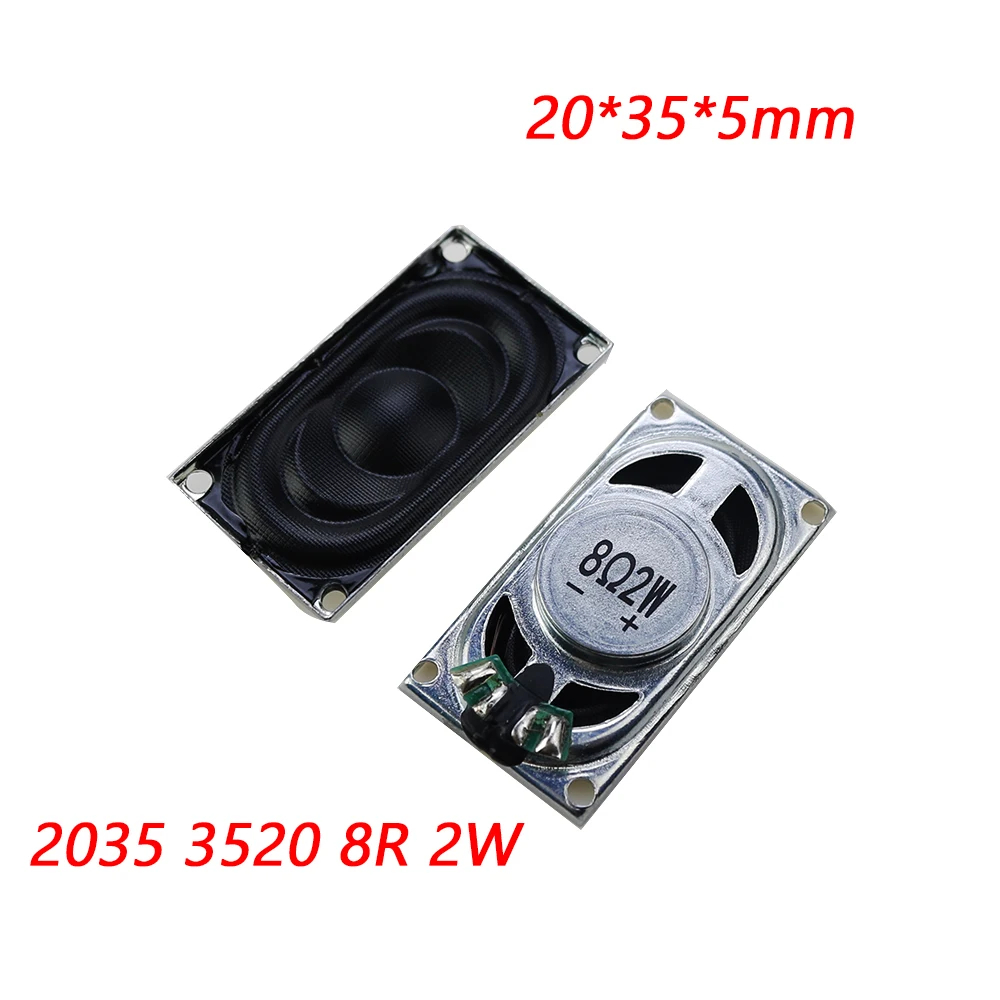 2PCS/Set  Square Speaker 2035 3520 2040 4020 5030 3050 4R2W 8R2W 2W 4R 2W 8R Laptop Speaker Built-in Magnetic Speaker