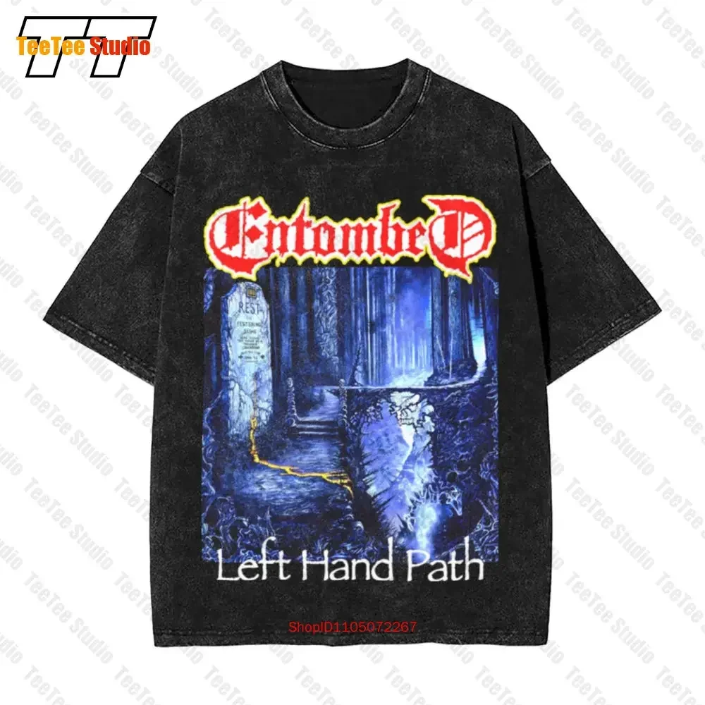 Entombed Left Hand Path Oversized T-Shirt Black Dismember Dissection Carnage 8F91