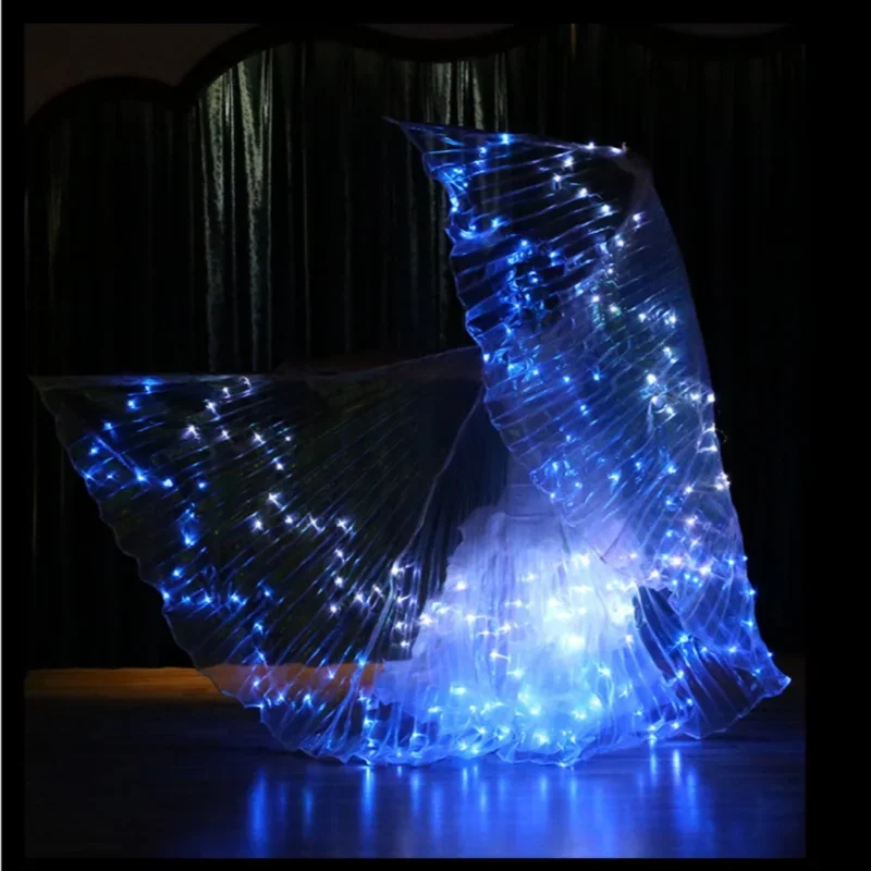 Ailes de papillon scintillantes à LED pour adultes, olympiques de performance Everak, éclairage coloré, fête d'Halloween et de festival, décor de carnaval