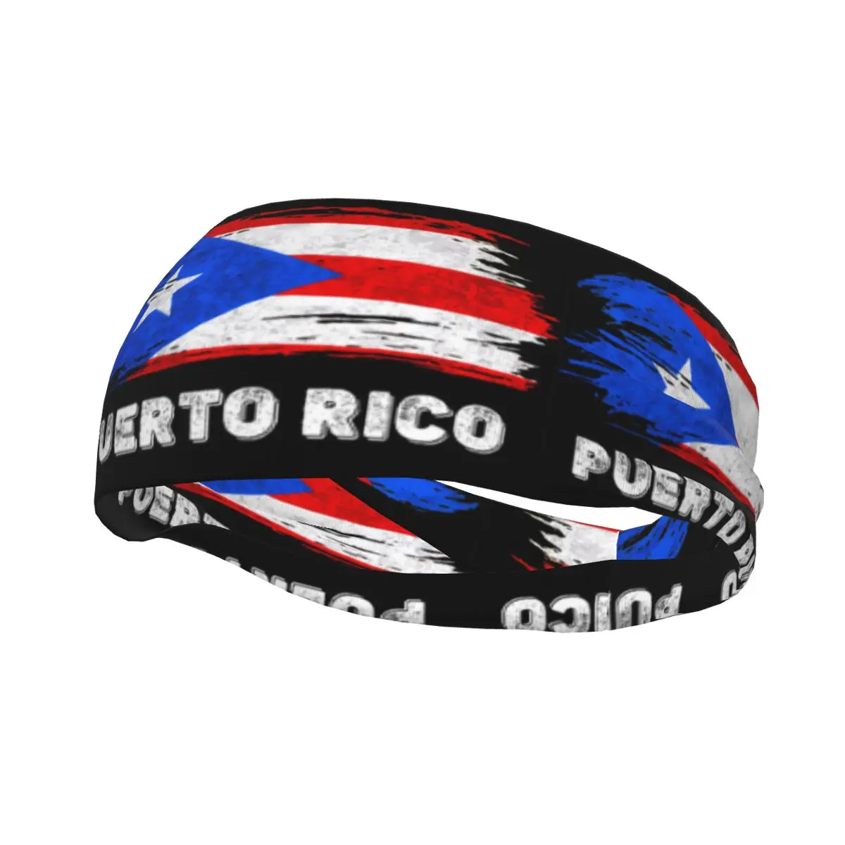 

Sports Sweatband Breathable Headband Sweat Hair Head Band Puerto Rico Flag Yoga Headband