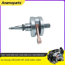 Moto Engine Parts Crankshaft Assembly For Honda CRF250R CRF 250R 2004-2009 13000-KRN-A00 Connecting Rod Crank Shaft Bearing