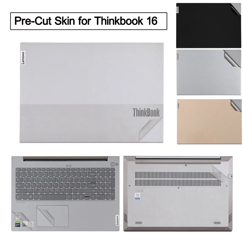 Anti risco pré-corte adesivo protetor de pele para lenovo thinkbook 16 g8 g7 g6 g7 + g6 + g5 2024 16 + acessórios capa filme