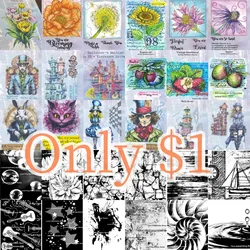 0-1$Clearance Clear Stamps DIY Scrapbook Embossed Handcraft Paper Card Album Craft Template Supplies Decoration 2025 New