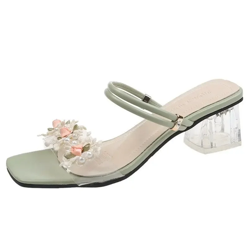 

Модные женские босоножки на каблуке на платформе — дышащая летняя обувь с цветочным декором и регулируемыми ремнями
