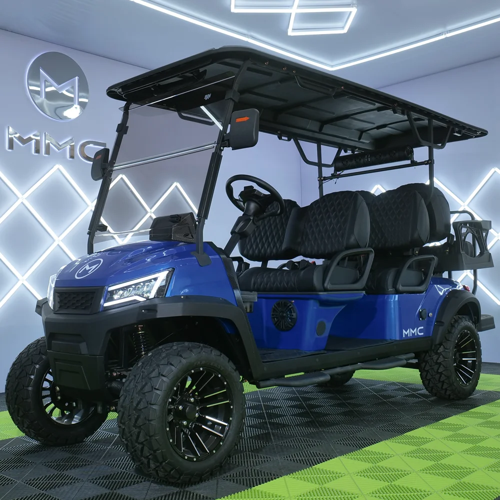 2025 Wholesale Luxury 6 Seater Electric Fast Golf Hunting Cart 48V Battery Powered Karts Car Off Road Golf Carts For Sale