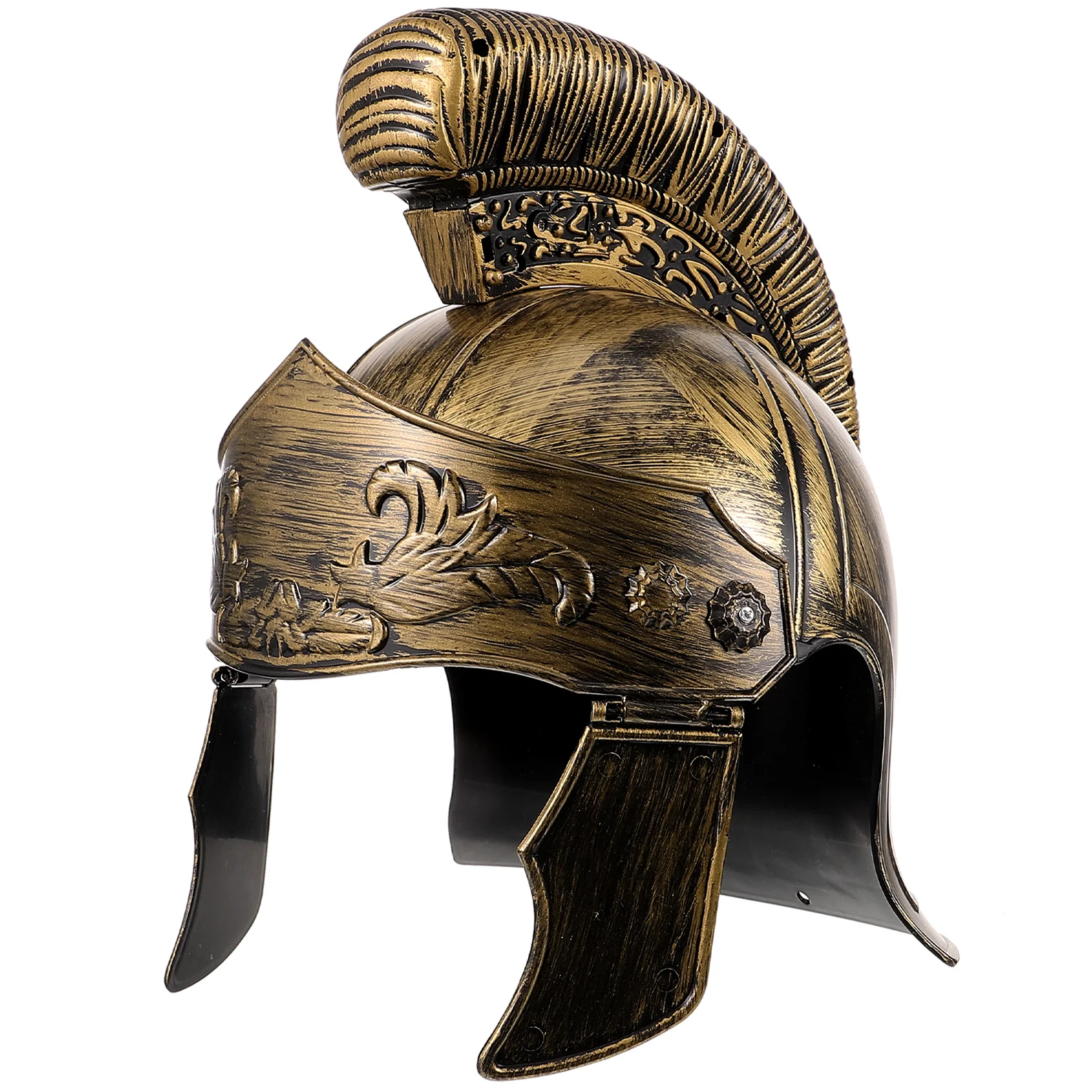 Ancient Roman God of War Shield Samurai Knight Hat Soldier Pirate Headgear Plastic Novelty Prop