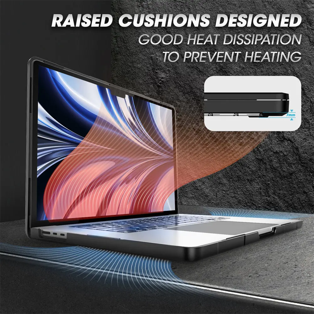 For MacBook Air 13.6" Case (2026-2022) M5/M4/M3/M2 Chip SUPCASE UB Dual Layer Hard Shell Protective Case for MacBook Air 13.6"