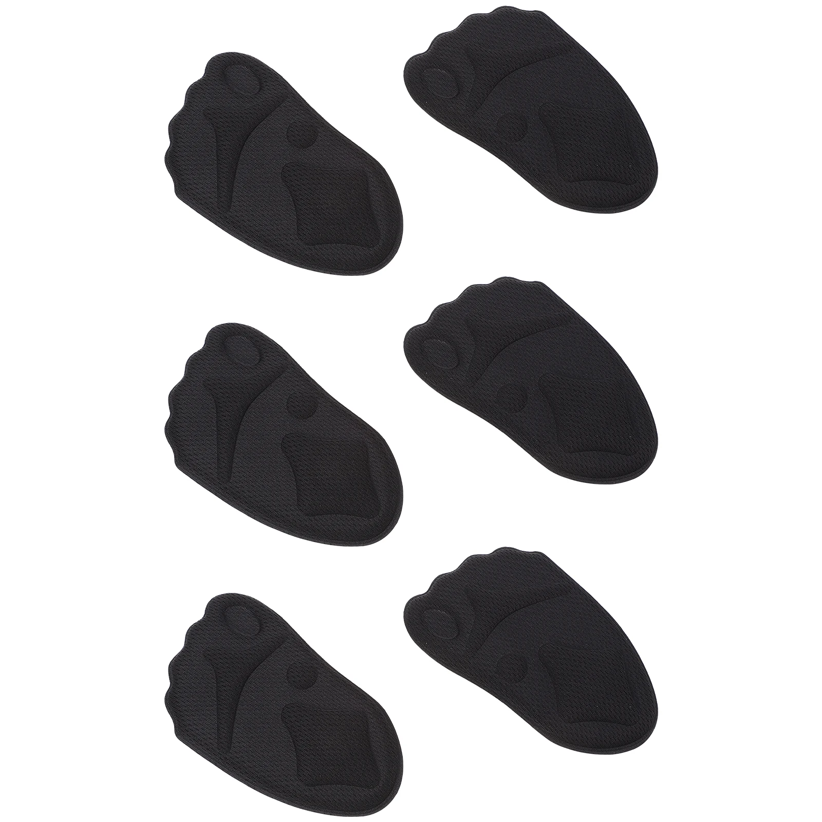 3 أزواج عالية الكعب وسادة القدم وسادة مشط القدم نصف النعل النعال الإسفنج دعم سجادة ضد الإنزلاق تنفس مريحة