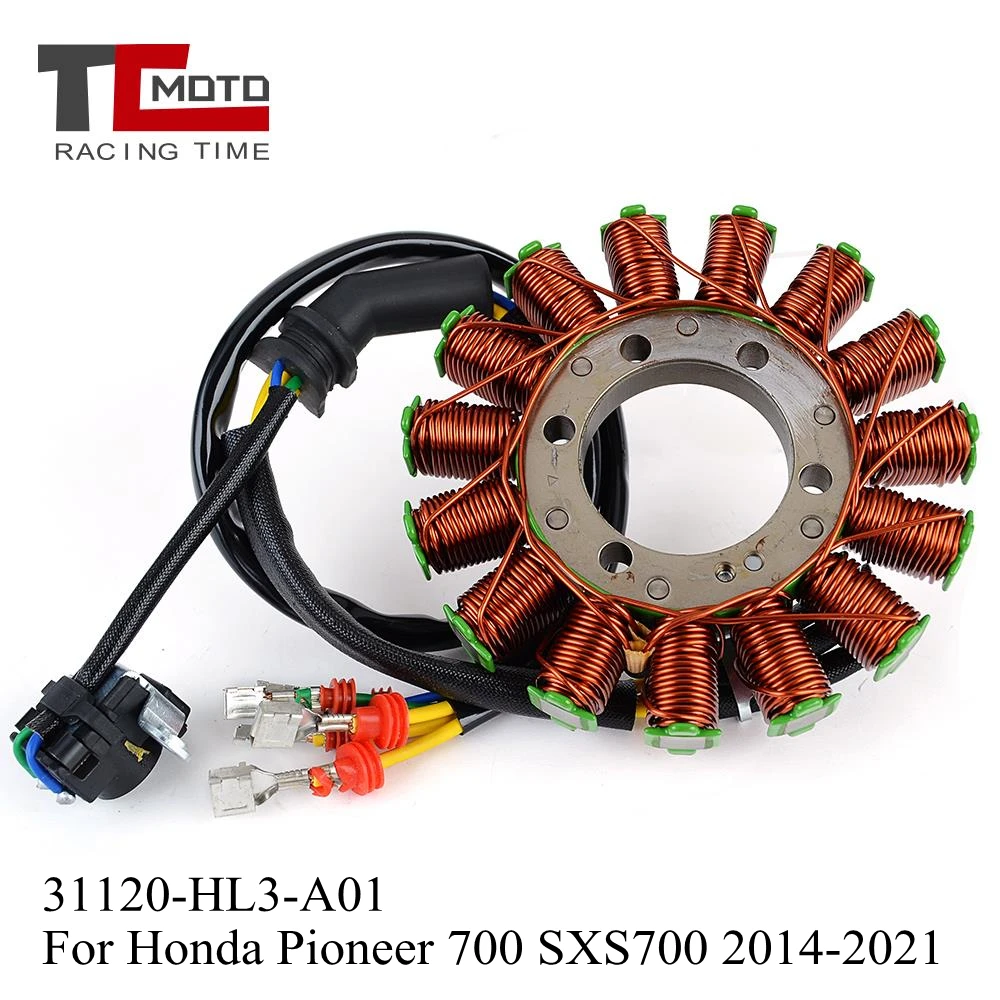 

Stator Coil for Honda Pioneer 700 SXS700 2014-2021 Pioneer 700-4 700 SXS700M2 SXS700M2D SXS700M4 SXS700M4D OEM 31120-HL3-A01