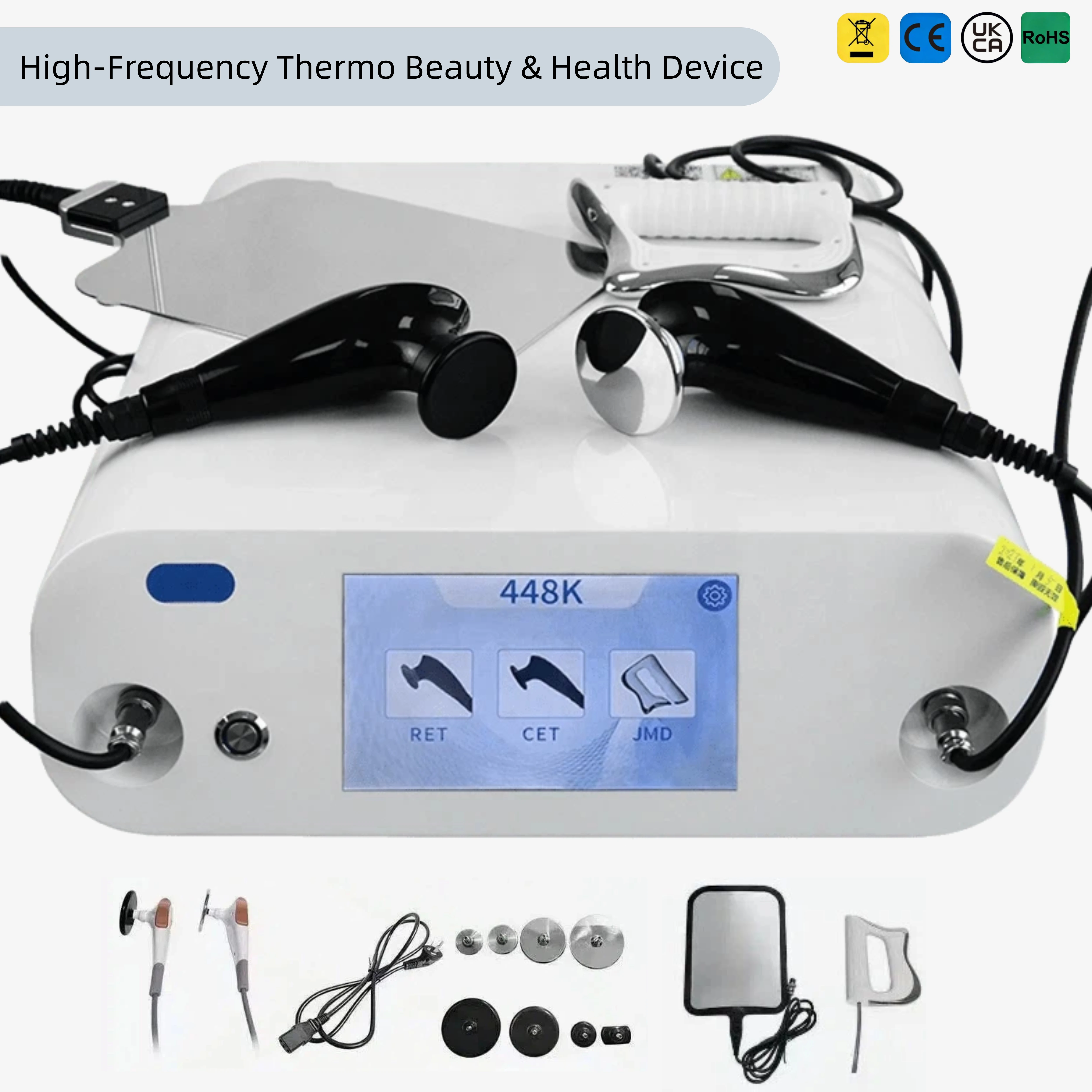 

Therapy Rf Machine 448khz, Deep Heat Body Contouring, Skin Rejuvenation, Home Portable Professional Salons Spas Beauty Device