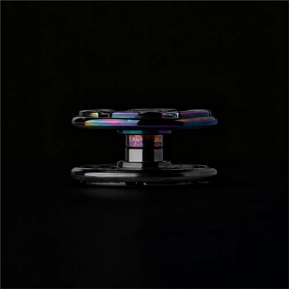 YIJIE EDC hexagramme Fidget Spinner serrure laque Zirconium 24.5mm bricolage accessoires Fidget jouet adultes soulagement de l'anxiété Gadget