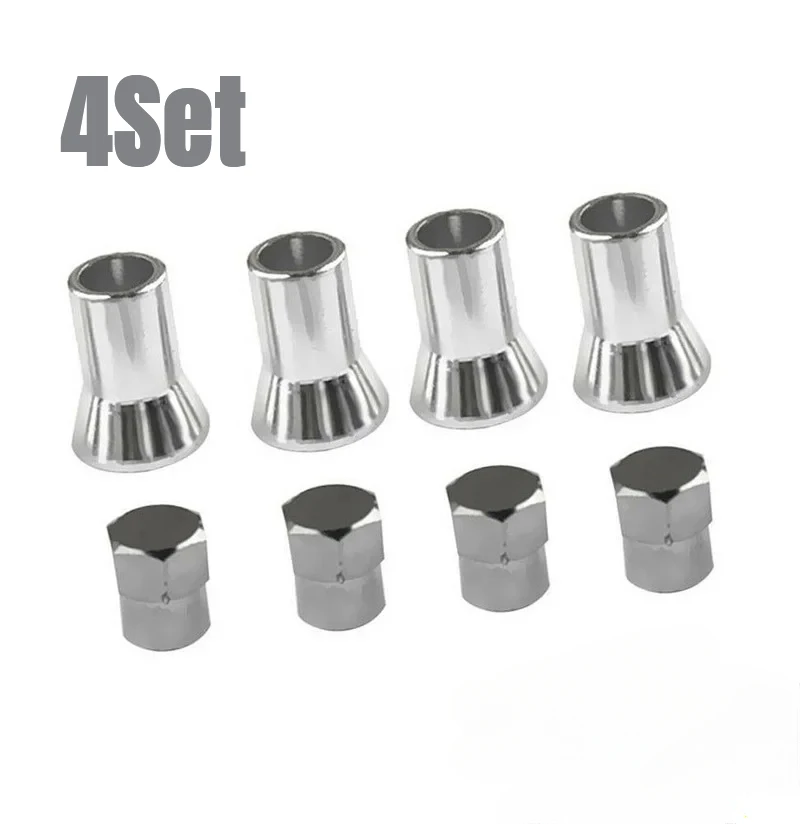 

4set Car Tire Wheel Accessories Exterior Parts TR413 Car Truck Tire Wheel Tyre Valve Stem Hex Caps with Sleeve Covers