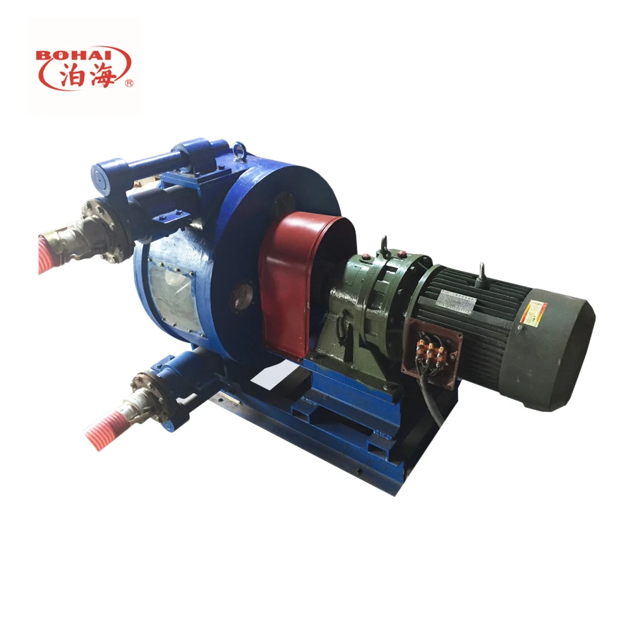 مضخة تمعجية منخفضة الضغط 5.5 كيلو وات مضخة خرطوم مطاطية مقاومة للاهتراء لبناء الخرسانة طاقة 10 حصان #4