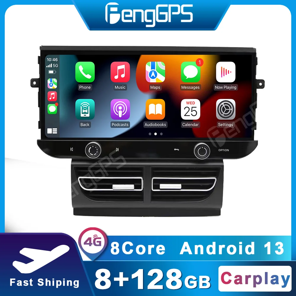 12.3 Inch Android 13 For Porsche Macan 2014-2017 Car Multimedia Player GPS Navigation Radio IPS HD Screen Headunit Auto Carplay