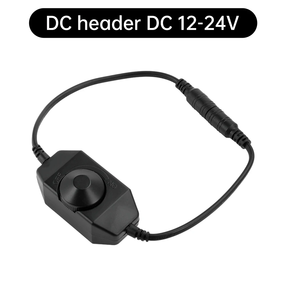 DC12-24V LED 조광기 무단 수동 손잡이 터치 LED 조광기 스위치 1 채널 밝기 조정 컨트롤러