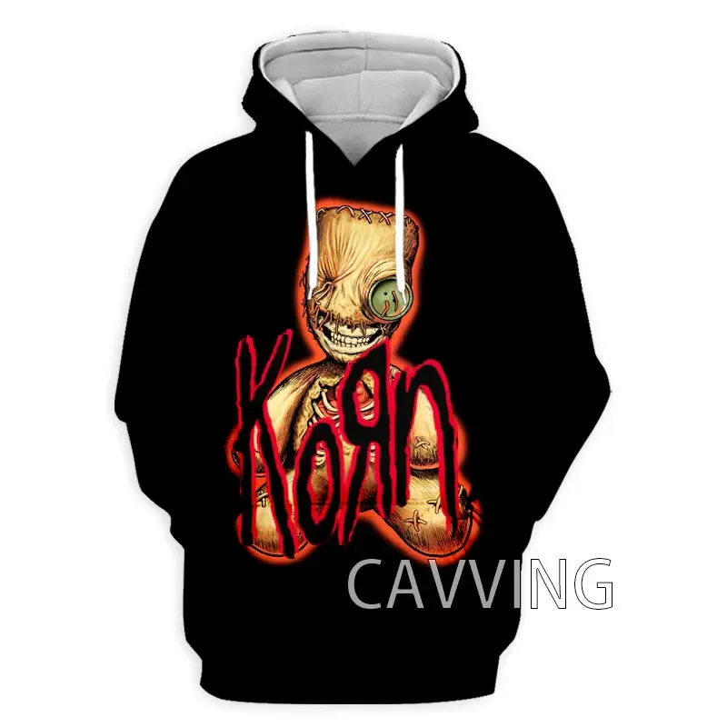 2024 New Fashion Women/Men\'s  3D Print  Korn Band  Hoodies Hooded Sweatshirts Harajuku Hoodie Sweatshirts Tops Clothing Coolboy