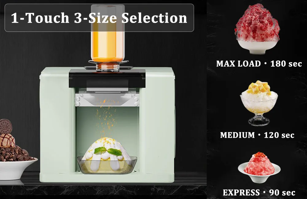 Outdoor Home Use Electric Shaved Ice Snowflake Ice Shaver House DIY Ice Shaver Snow Flack Shape Slush Machine