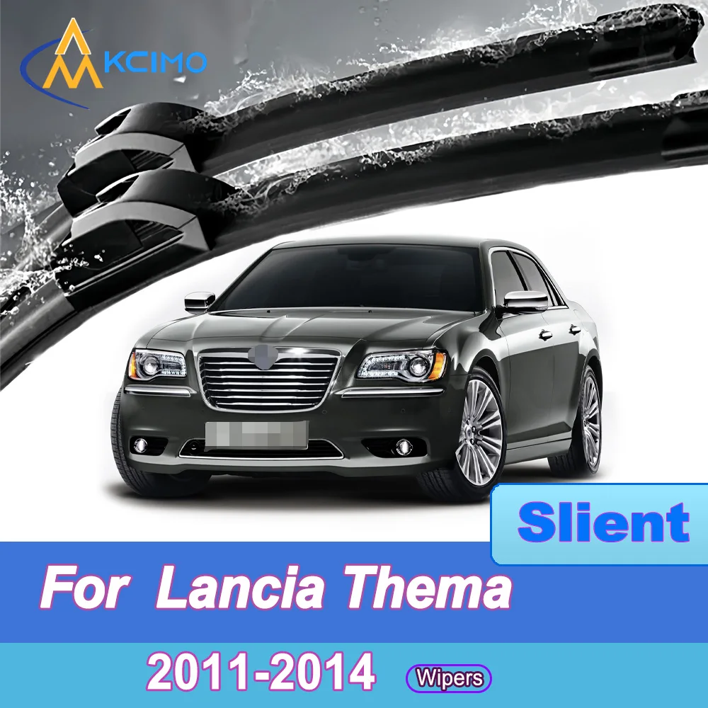 

For Lancia Thema 2011-2014 Chrysler 300C Front Windshield Wiper Blades 2pcs Slient Rain Windscreen Window Accessories
