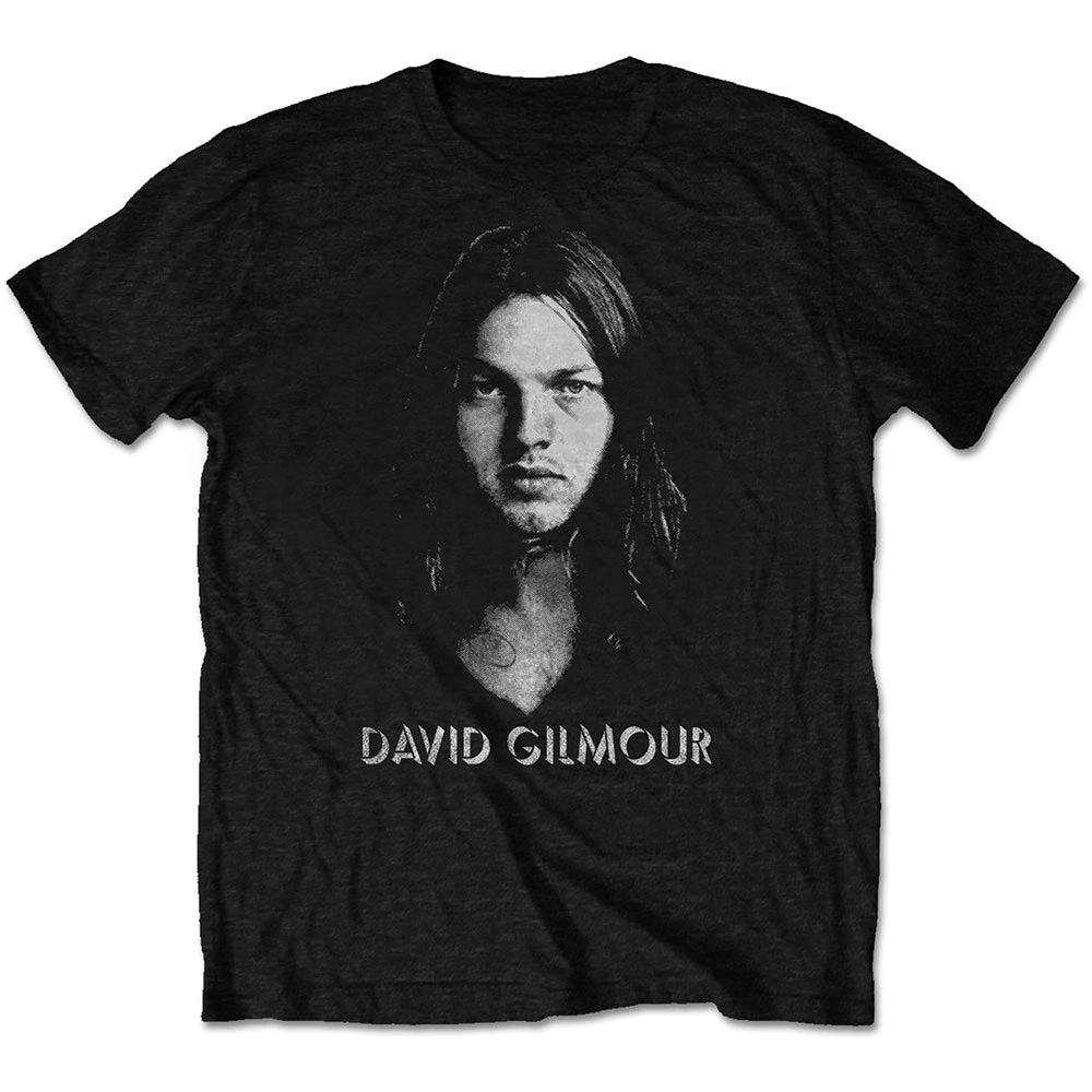 Half-tone Face David Gilmour T-Shirt Cotton Graphic Tee Men Women Summer Streetwear