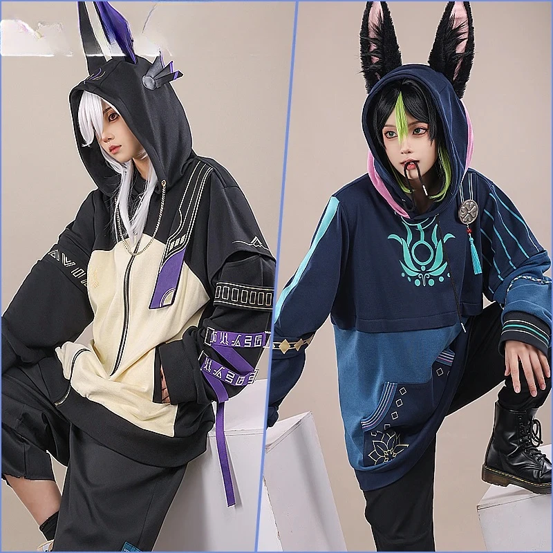 

IN STOCK【Genuine】Cyno Tighnari Cosplay Game Genshin Impact Costume DokiDoki-SR Doujin Hoodie Casual Wear Sumeru Christmas