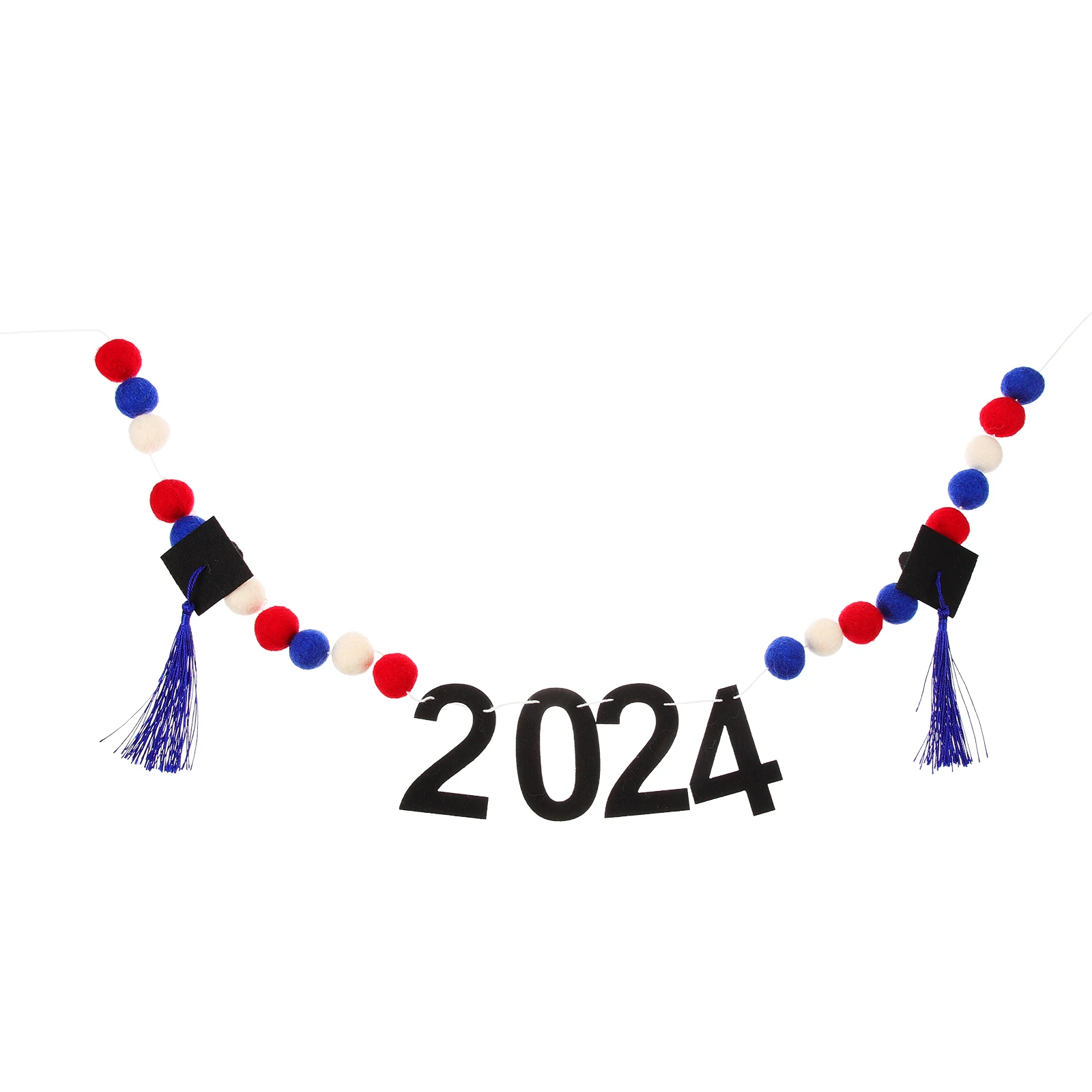

Doctor Hat Decoration Graduation Banner Decorations Latte Art Hanging Party Congrats Wool Ball