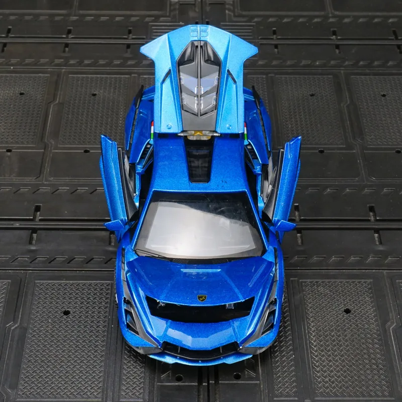 1:32 Lamborghini sian liga modelo de carro ornamentos puxar para trás brinquedo acústico-óptico porta do menino pode ser aberta.