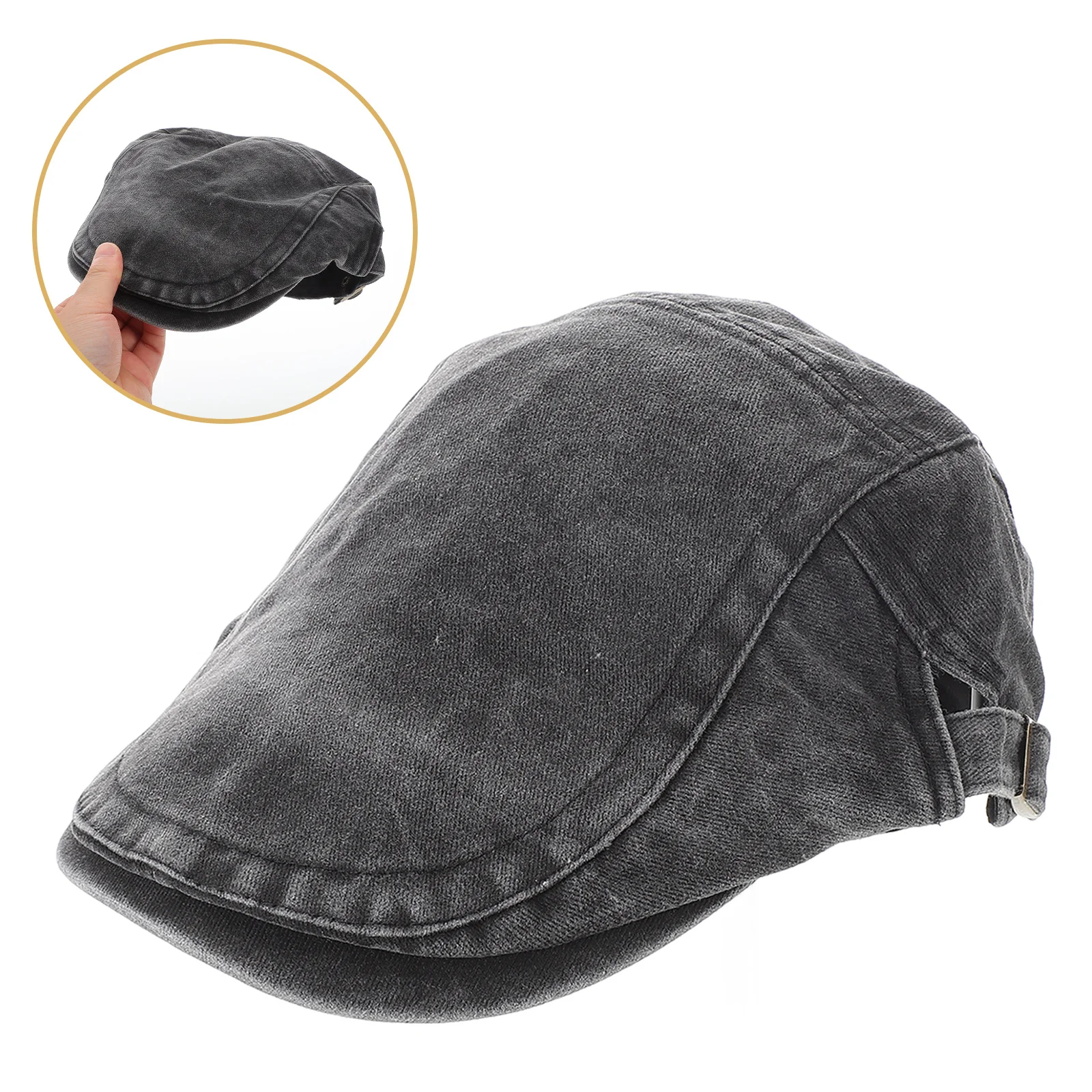 

Vintage News Boy Cap Unisex Beret Hat Lightweight Durable Adjustable Strap Everyday Wear Party Driving Golfing Fishing Summer