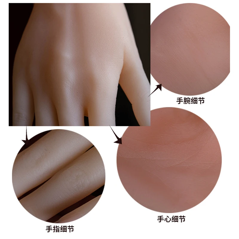 نابض بالحياة أنثى اليد نموذج وهمية مسمار الفن رسم رسم سوار عرض الفنان مرنة الاكريليك مانيكير الأيدي لاطلاق النار