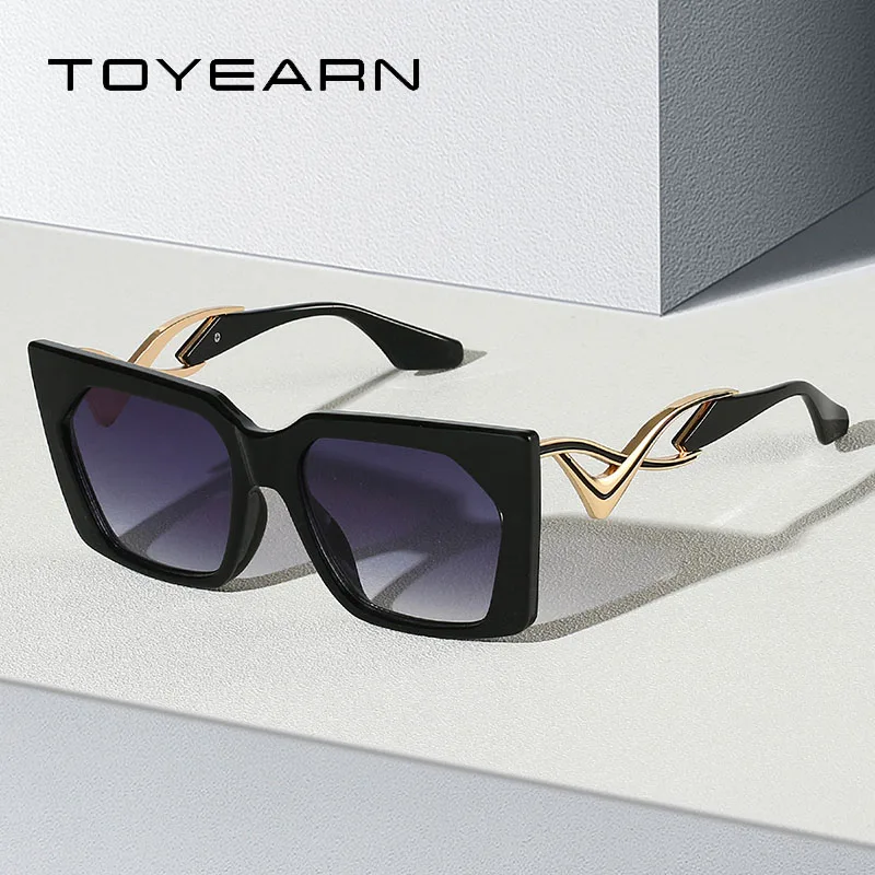 

Vintage Irregular Sunglasses Women For Men 2025 Sun Glasses Punk Popular Luxury Brand Designer Big Frame Metal Hollow Eyeglasses