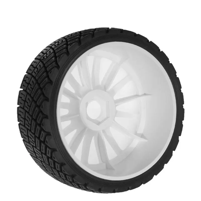 ABUM-4Pcs Rc Racing Car Tires For 1/7 1/8 WRC KM FS KKPIT Mjx Rc Car Upgrades Parts
