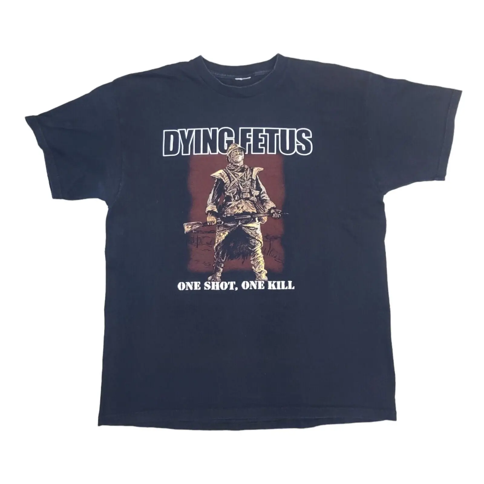 Dying Fetus T Shirt one shot kill remake metal band TE5366