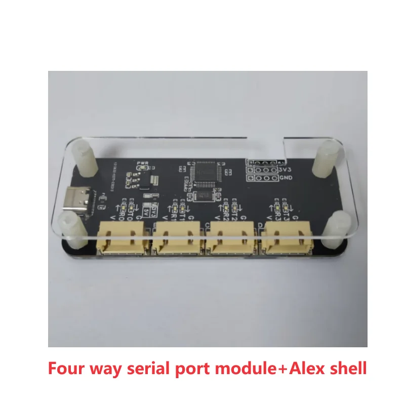 

USB to TTL 4-channel serial port expansion module TyepC to TTL high-speed serial port 6M CH344 chip