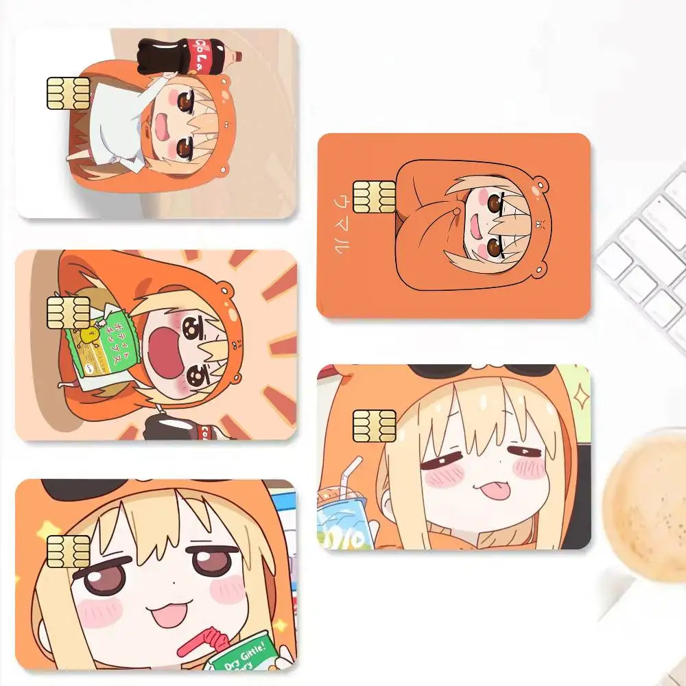 Anime H-Himouto Umaru chan Credit Card HD Stickers Small Chip Waterproof Sticker Game Card Decal Gift