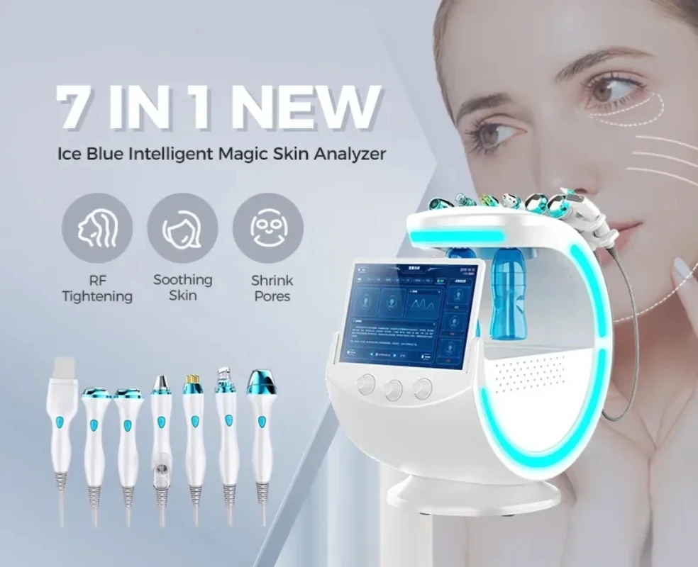 

Best Intelligent Ice Blue Facial Care Machine 2026 Hydrofacial 7-in-1 Professional Portable Skin Grinding Machine Latest