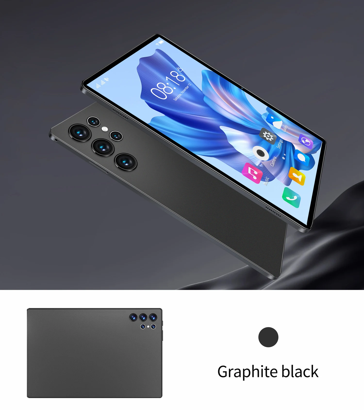 Sauenaneo 10,1-Zoll-Tablet-SIM-Kartensteckplatz Octat Core Touchscreen, unterstützt WLAN 4 GB RAM 64 GB ROM, Android 11