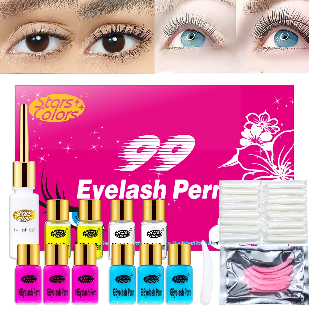 

Lash Lift Kit Professional Eyelash Perm Kit Semi-Permanent Lasting Curled Perm for Eyelashes Perming Curing Eyelash Enhancer